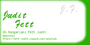 judit fett business card